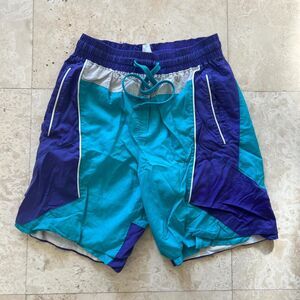 Vintage Purple and Blue Mesh Nike Basketball Workout Athletic Shorts Sz S